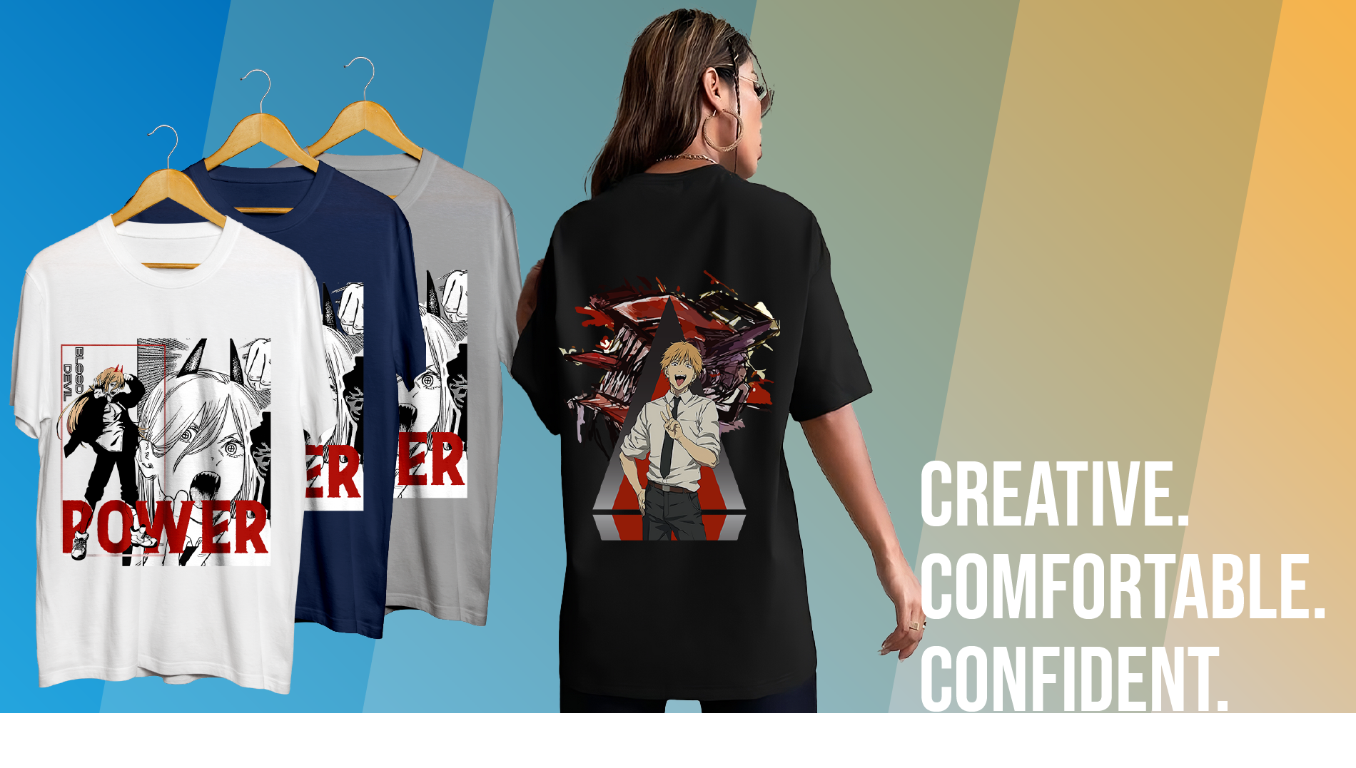 Comfortable Tshirts with Anime Prints on Bokunotrends. Creative. Comfortable. Confident.