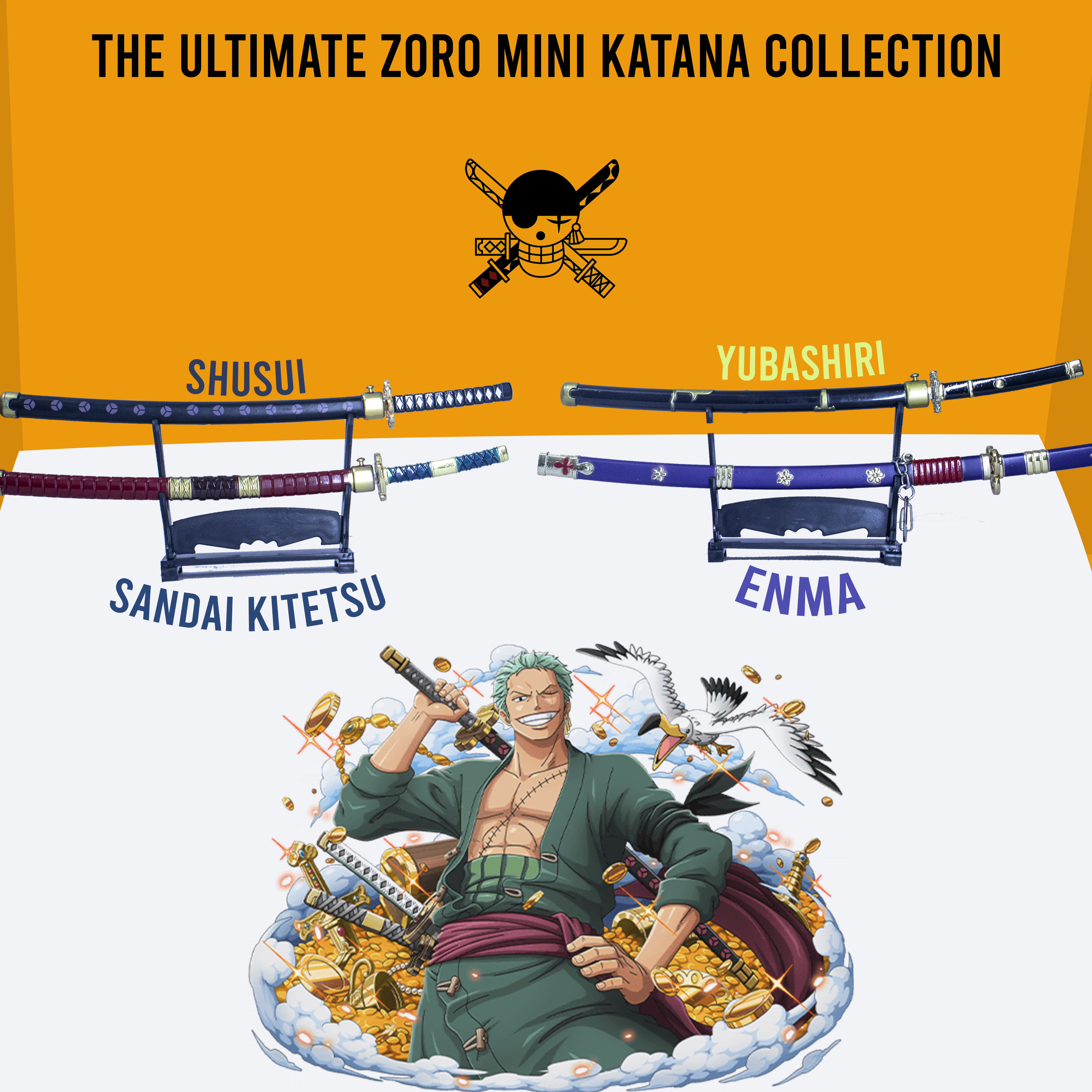 The Ultimate Zoro Mini Katana Collection by Boku No Trends