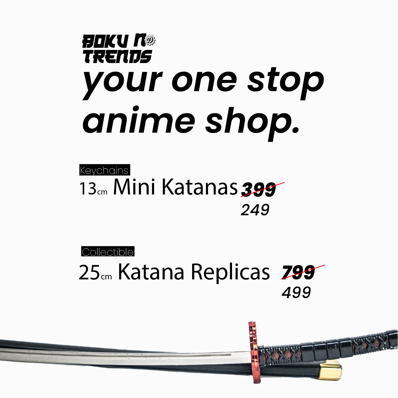High Quality Anime Katana Replicas Available in Keychains and Collectibles