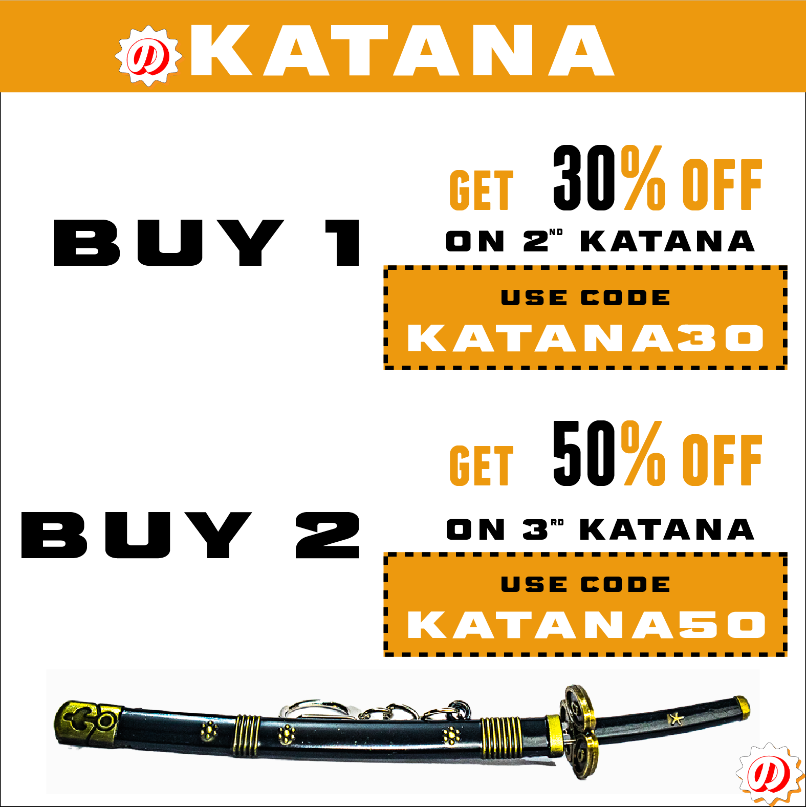 Top Offers on Mini Katanas and Katana Keychains