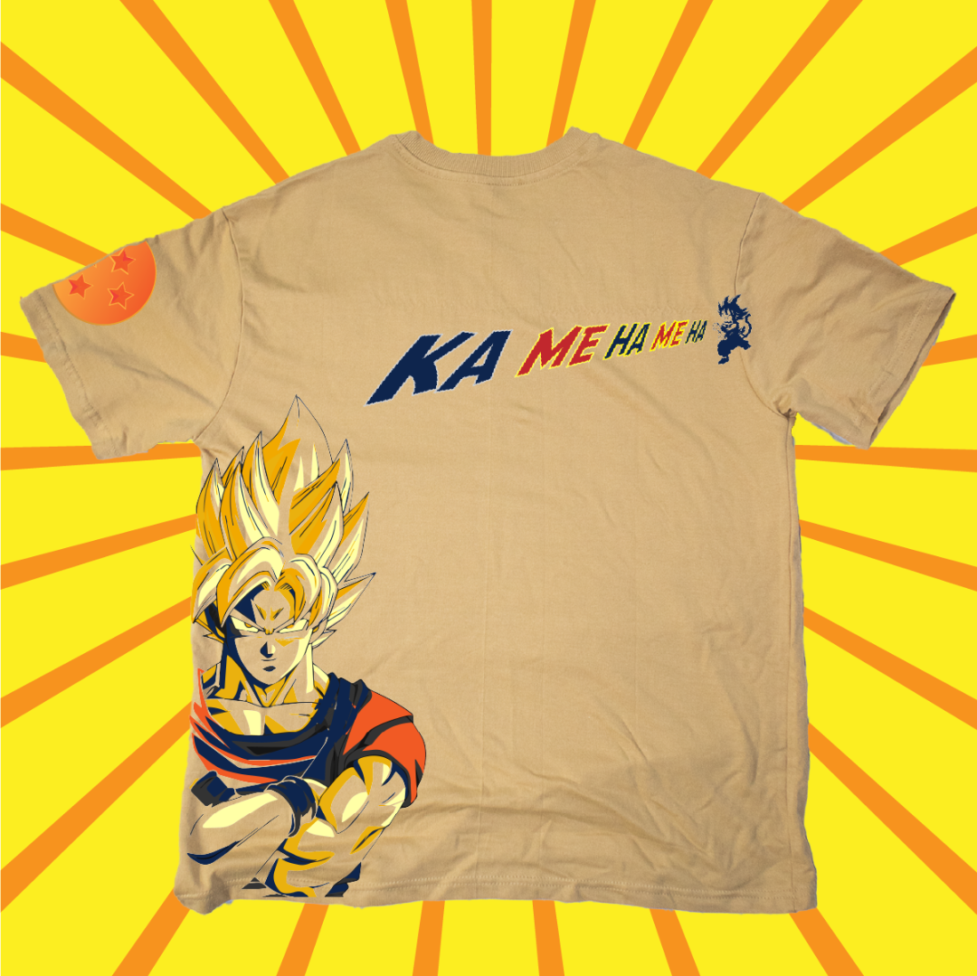 Super Saiyan Goku Oversized Tshirt Back Side