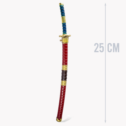 Zoro Sandai Kitetsu 25 cm Metal Katana length details