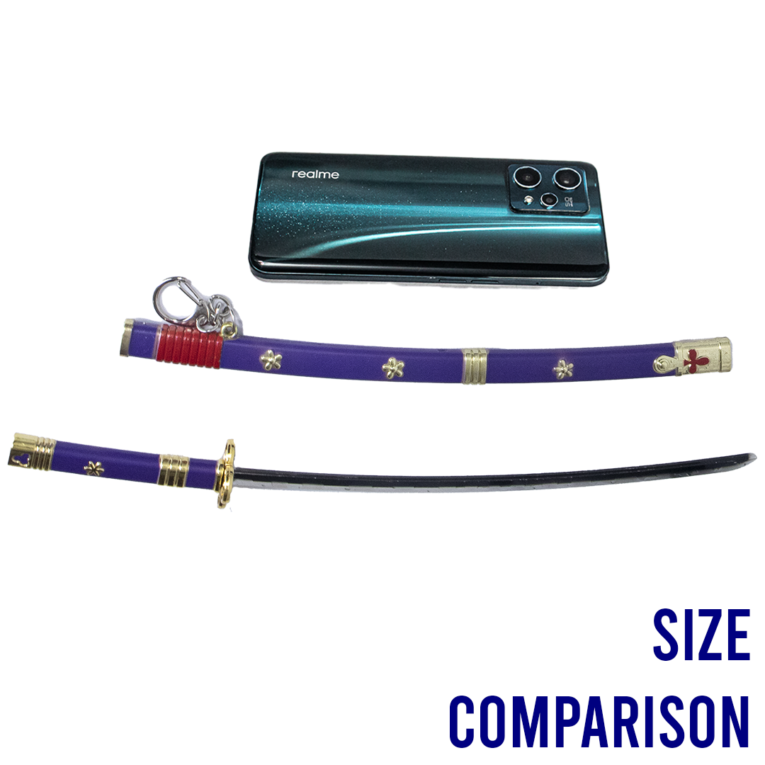 size comparison of 30cm Enma katana