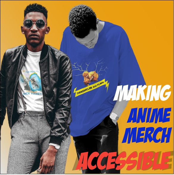 The first home page cover image for Bokunotrends.com. It reads "Making ANime Merch Accessible" in India