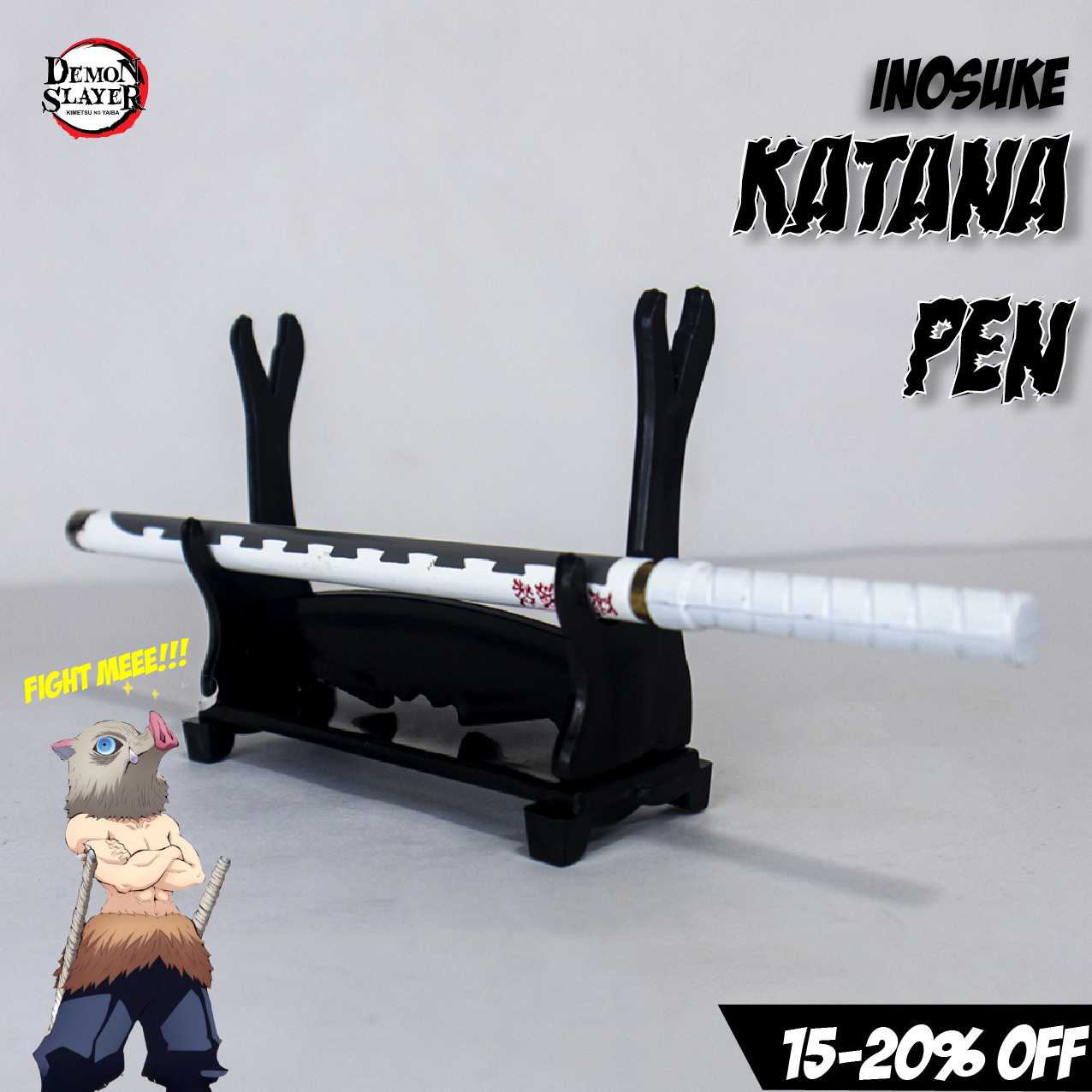 Kimetsu No Yaiba white Katana Pen