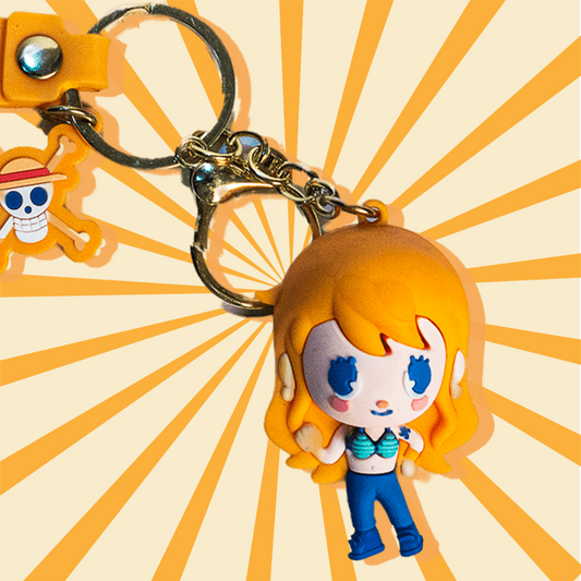 Nami One Piece Anime Keychain Front View