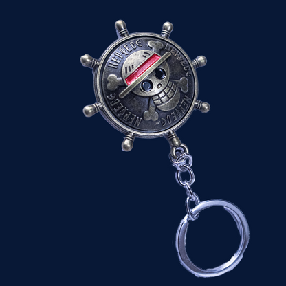 One Piece Mugiwara Logo Metallic Keychain