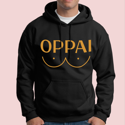  One Punch Man's Oppai Hoodie Black Color
