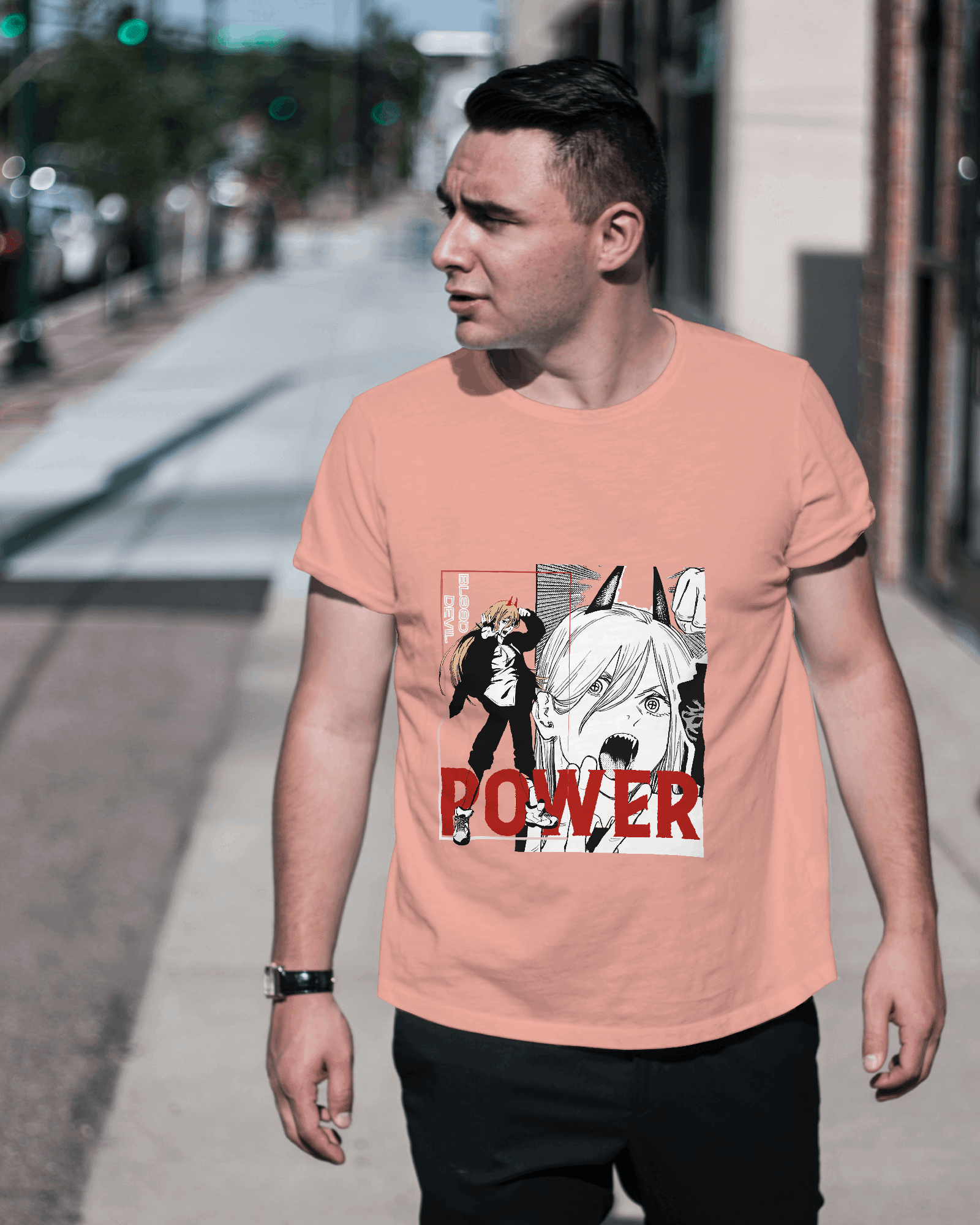 Power Chainsaw Man Anime Regular-Fit T-shirt