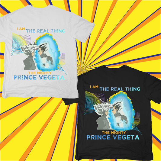 Mighty Prince Vegeta - The Real Thing DBZ Oversized Anime T-shirt