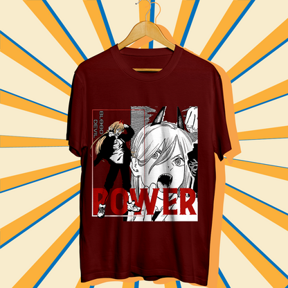 Power Chainsaw Man Anime Regular-Fit T-shirt