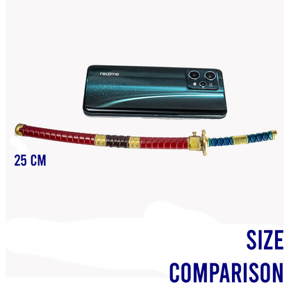 size comparison of 25cm katana Sandai Kitetsu