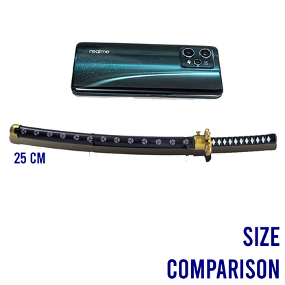 Shusui size comparison of 25cm katana