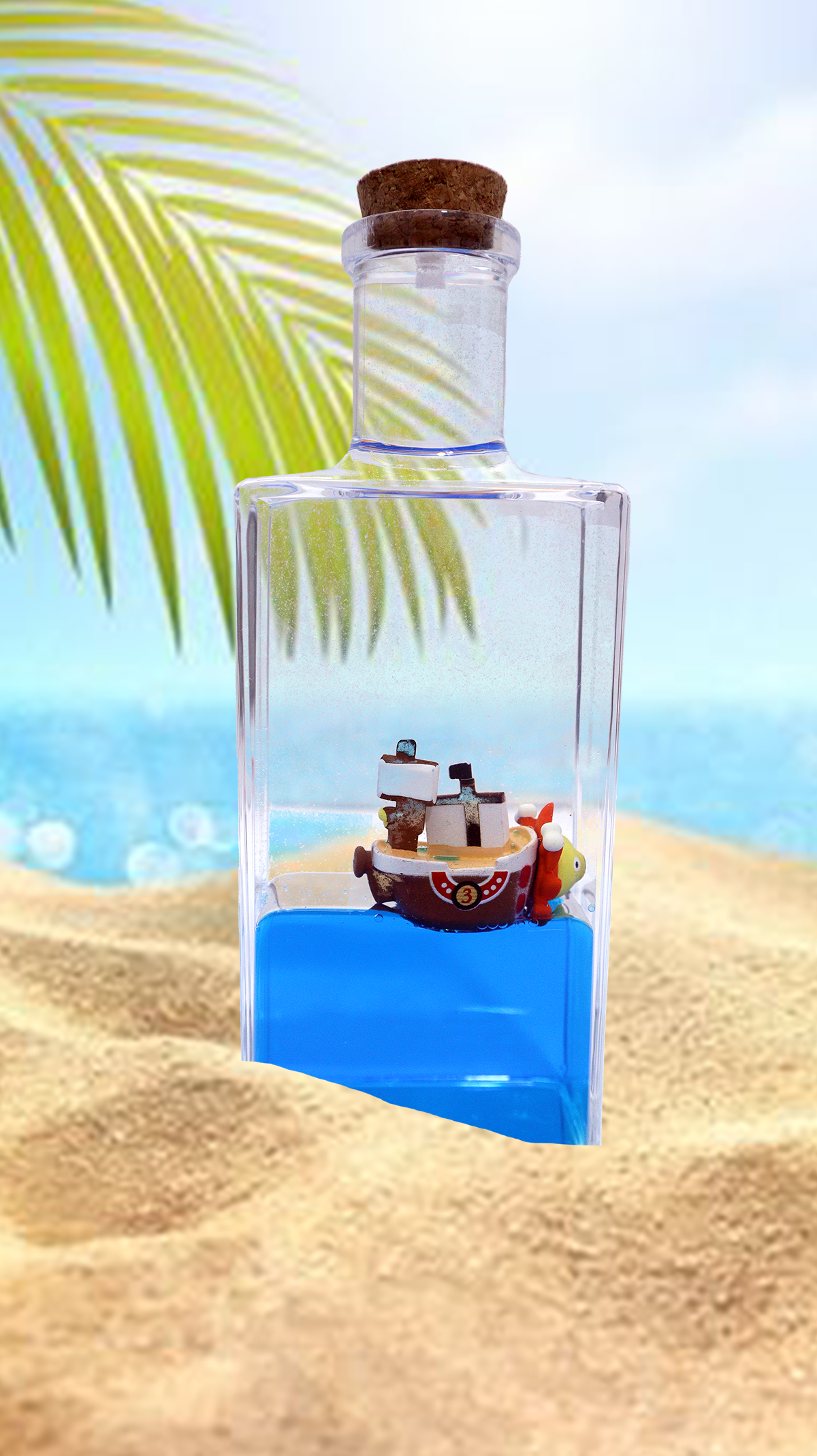 Thousand Sunny Ship in a Bottle One Piece Gift Item in India