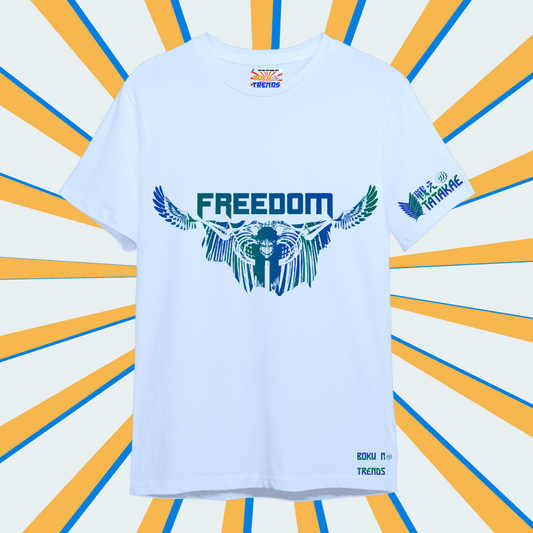 Eren Freedom Oversize Tshirt white