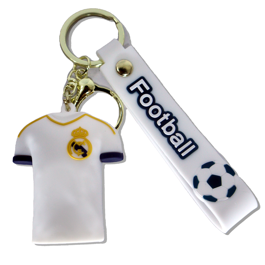 Real Madrid White No.5 Jersey Keychain