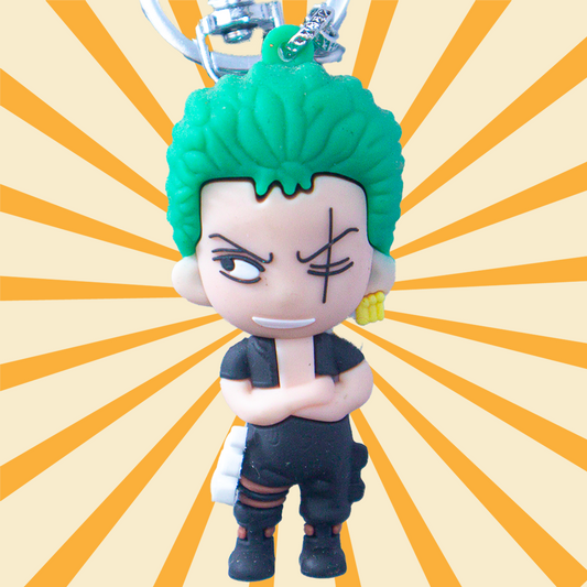 Zoro Chibi Limited Edition Keychain front view